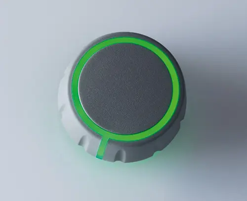 Boční ukazatel, individuálně osvětlený pro jemné měřítko (CONTROL-KNOBS s volitelným osvětlením)
