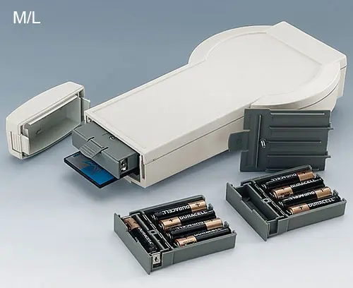 DATEC-CONTROL M/L with plug-in battery packs 5xAA