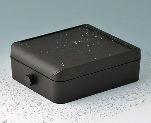 SMART-BOX with pressure equalisation element in black