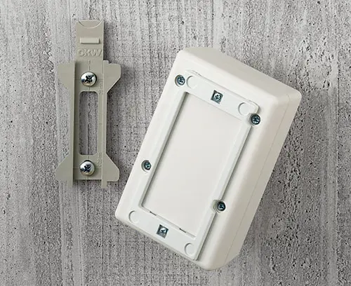 Juego de soporte de pared para caja pequeña de plástico