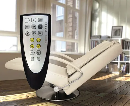 Élément de commande pour fauteuils de relaxation et de massage