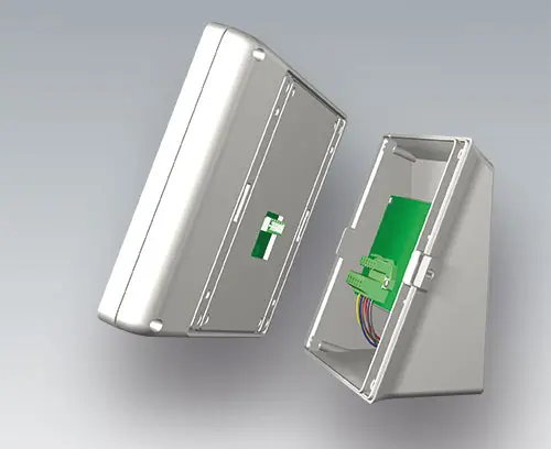 Il contenitore si inserisce a scatto nella base, fissaggio con bloccaggio a rotazione