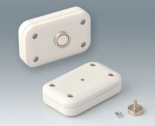 Attach enclosures using magnets (machining on demand)