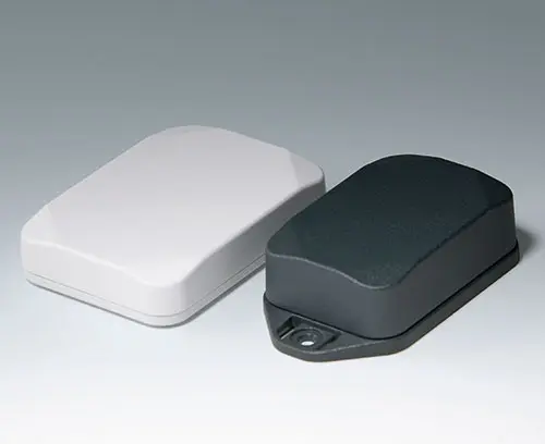 MINI-DATA-BOX 微型通讯盒E款，基本形式为矩形